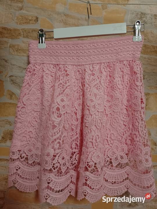 SM Ekskluzywne różowe szorty ażurowe z Londynu Kraków sprzedam