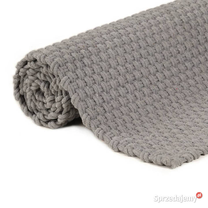 Dywan prostokątny szary 160x230 bawełna WM345122 mazowieckie Warszawa