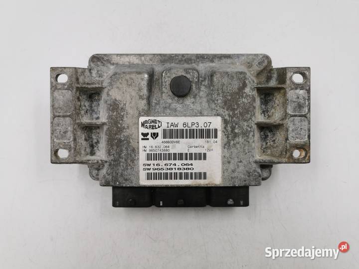 Sterownik Silnika Citroen C8 22 16v 9653818380 Komputery Wyszków