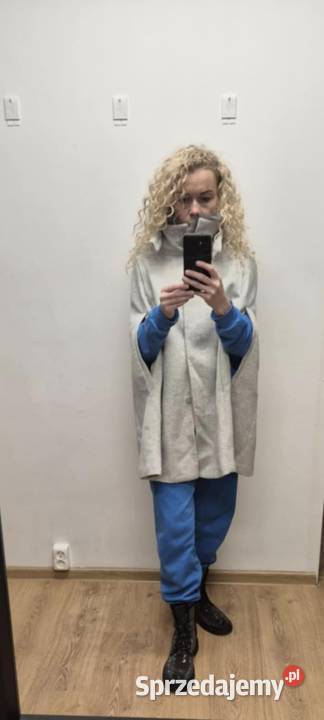 Stylowy płaszcz VERO MODA z futerkiem oversize łódzkie Koluszki sprzedam