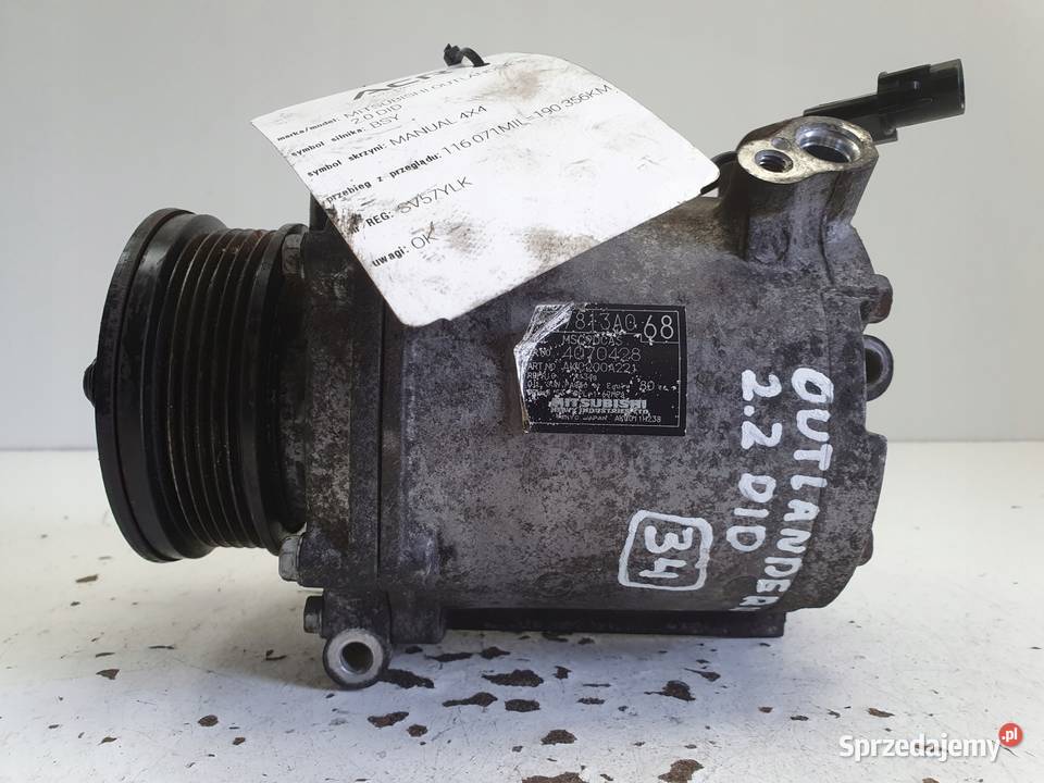 SPRĘŻARKA KLIMATYZACJI Mitsubishi Outlander II osobowe Chełm