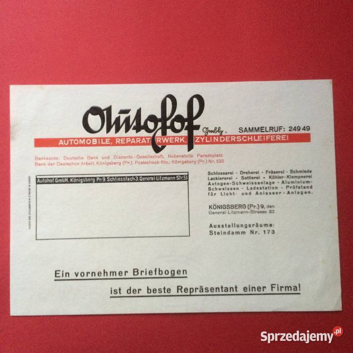 1225 Znaczki i Dokumenty Reklamowe Josef B zachodniopomorskie