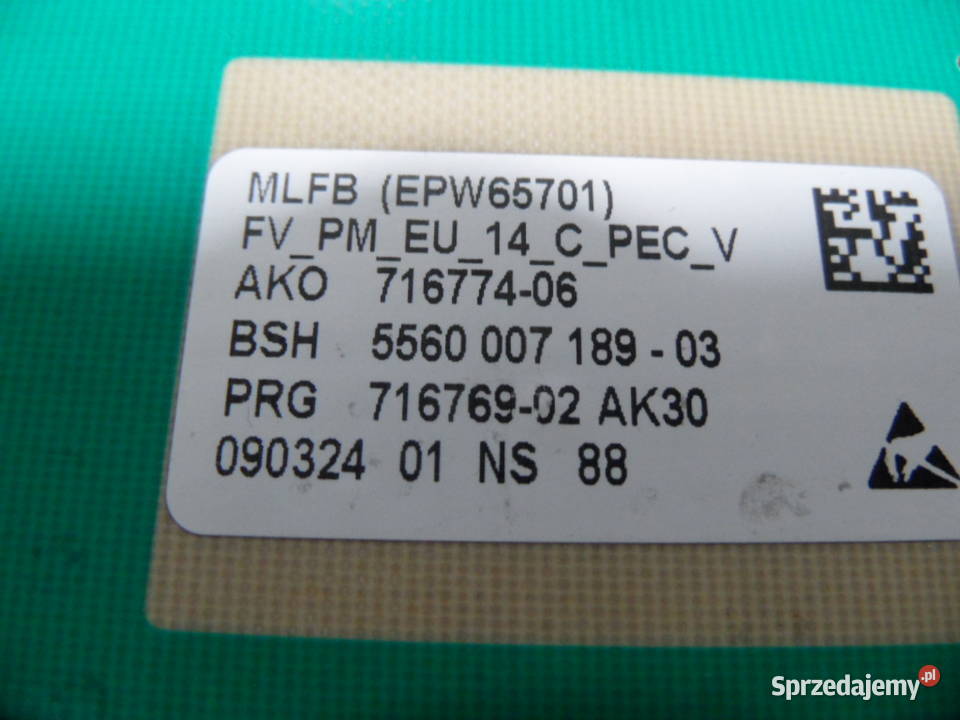 programator pralki bosch WLF2427KPL