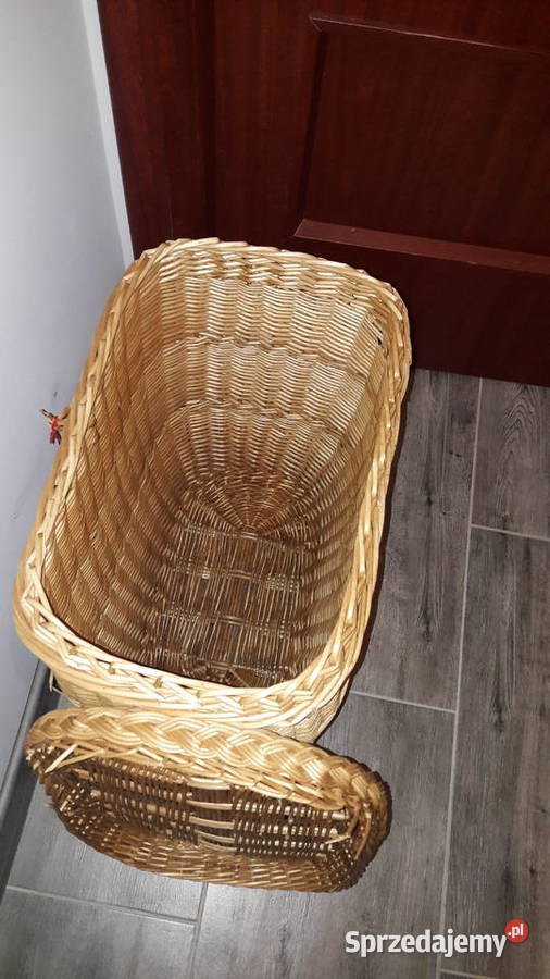 Kosz wiklinowy z przykrywką Dekoracje i ozdoby Głuchołazy