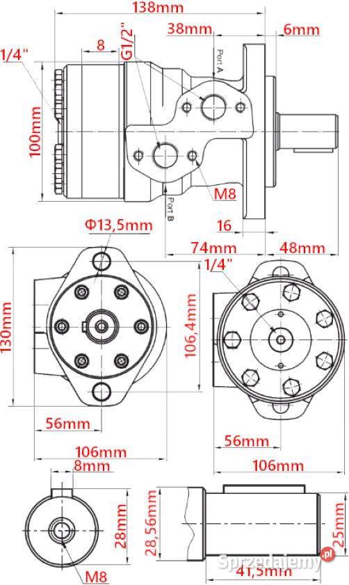 Silnik Hydrauliczny BMR SMR OMP 32 3 ALSG2 GR2 Solec Kujawski