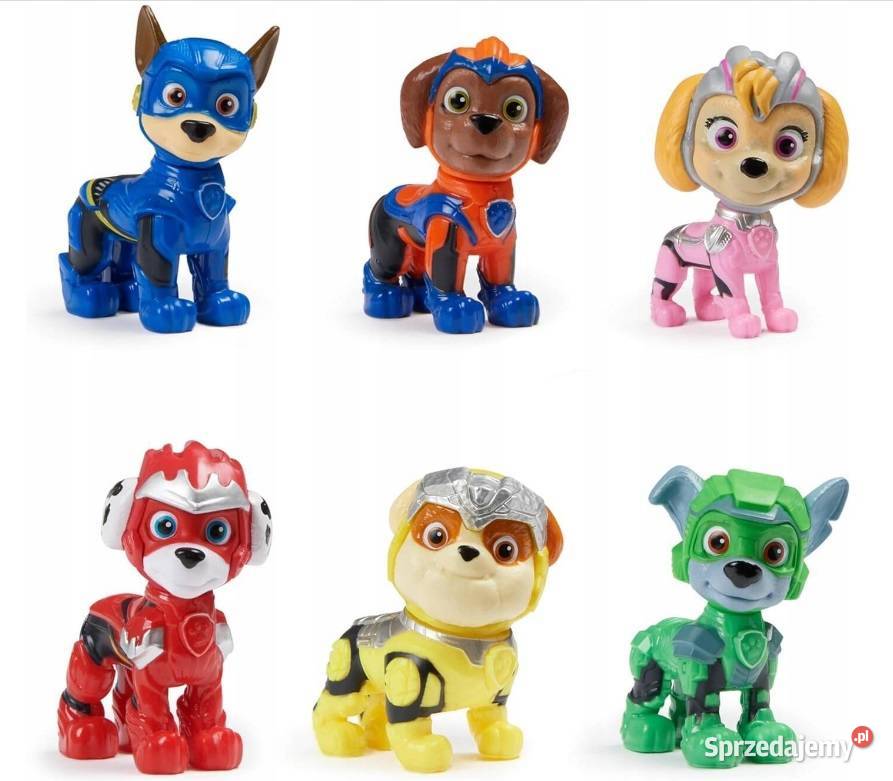 PSI PATROL MIGHTY MOVIE FILM ZESTAW 6 FIGUREK Poznań