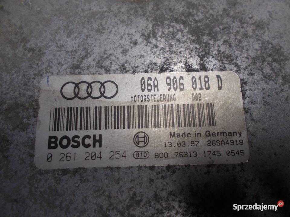 audi A3 18T AGU komputer 0261204254 sterownik lubelskie Zamość