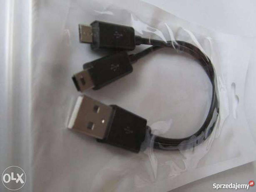 Kabel USB 2 w 1 micro USB i mini USB Pozostałe Zamość