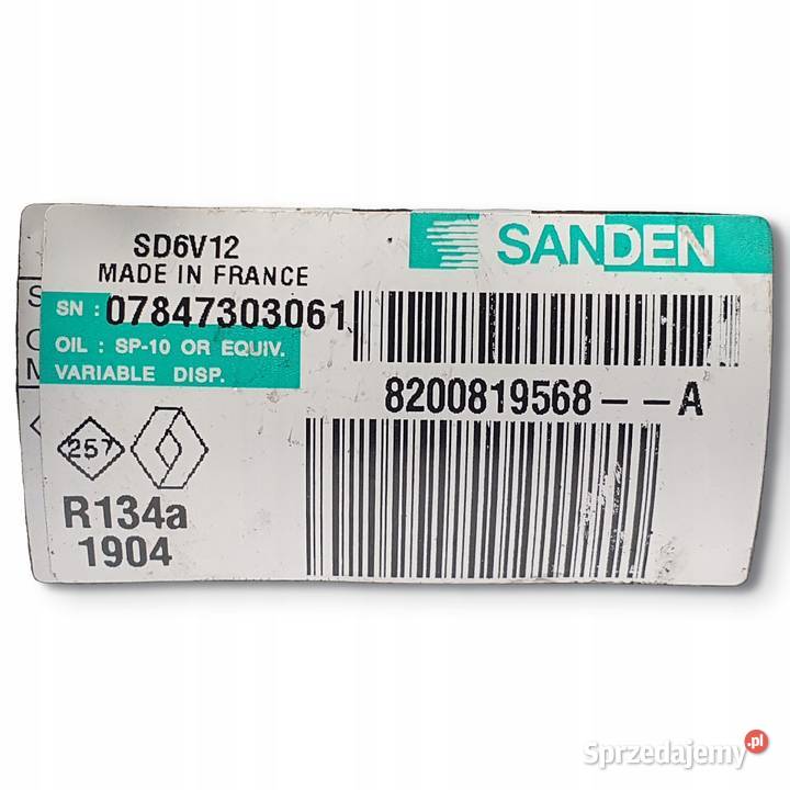 SPRĘŻARKA KLIMATYZACJI Renault Clio III 12 16V Chełm