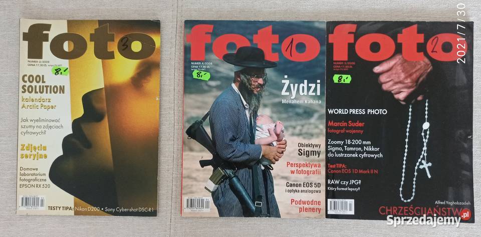 Zestaw magazynów o fotografii 18 sztuk Pozostałe Radzyń Podlaski