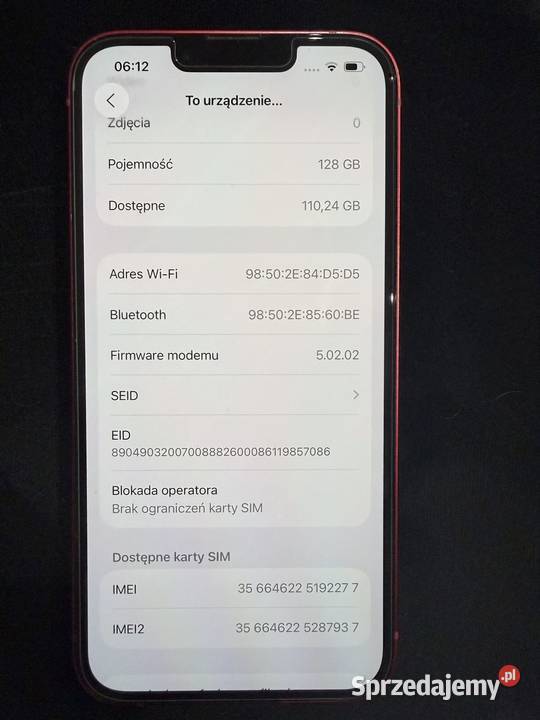 iPhone 13 128GB nowy dużo dodatków Wołomin