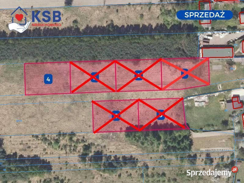 Działka pod dom w Magoniach pod lasem 1200m2 świętokrzyskie Magonie