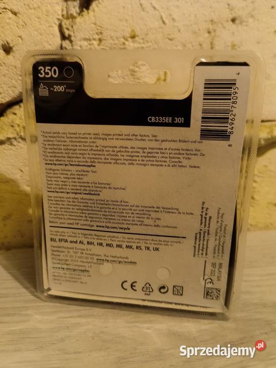 Tusz HP 350 CB335EE301 oryginalny tusz do Części i akcesoria Gorzów Wielkopolski