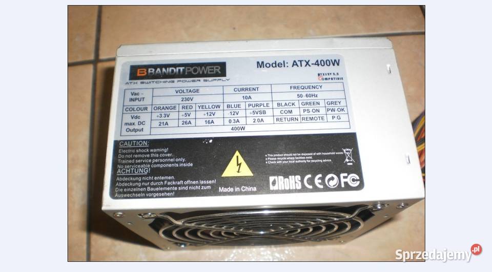 Zasilacz do komputera pc ATX Klasy Pentium Dual-Core Olkusz