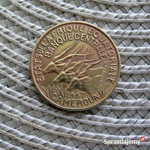 Afryka Równikowa 10 Frank 1967r Kamerun wielkopolskie