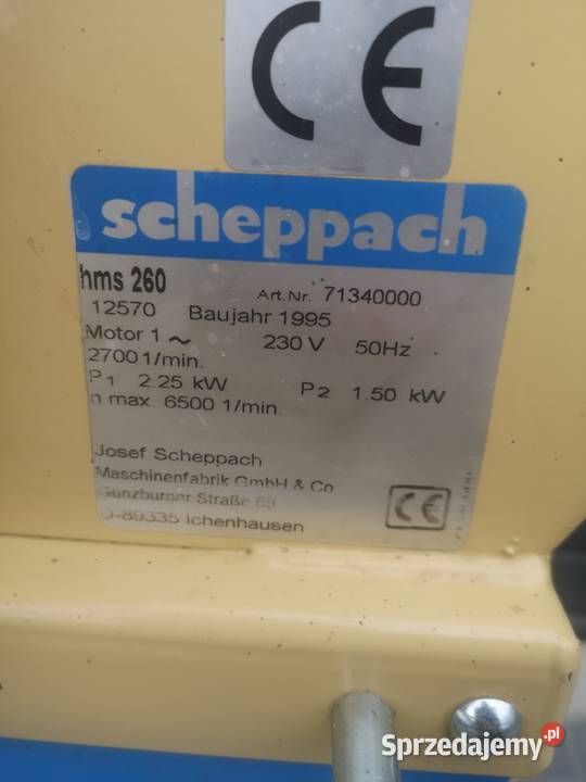 Heblarka Grubościówka Scheppach hms260