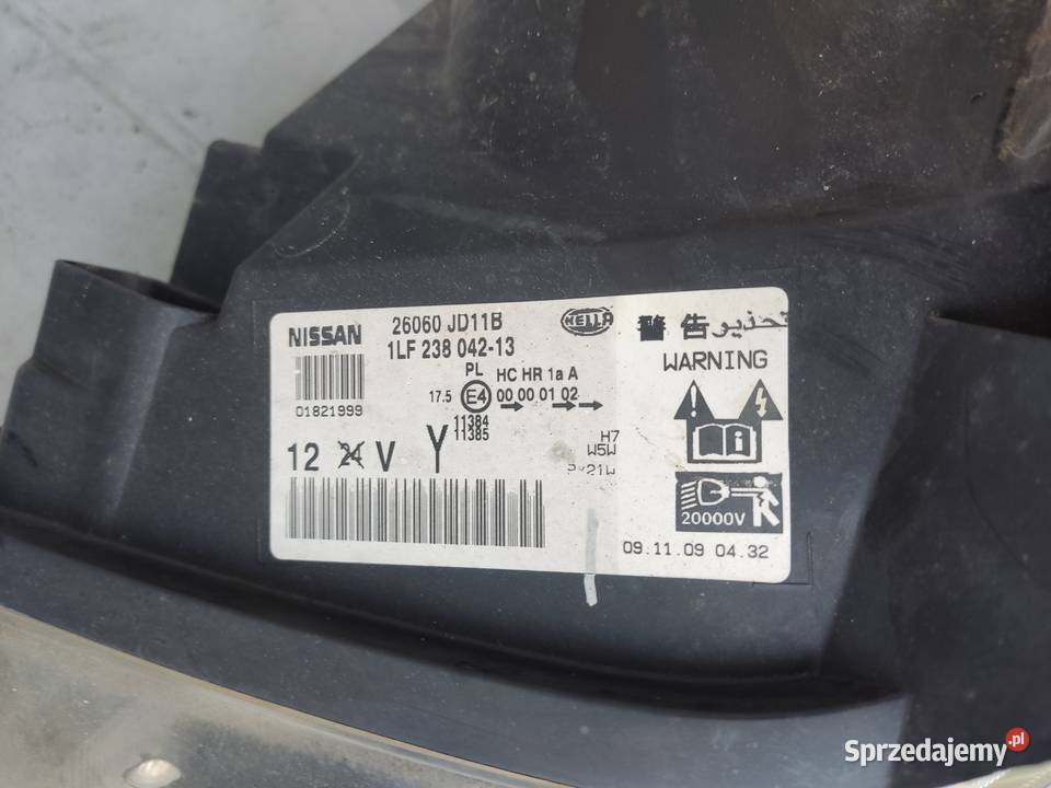 NISSAN QASHQAI J10 XENON LAMPA PRZÓD PRZEDNIA osobowe Radom