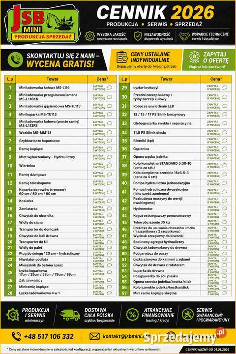 Gąsienica gumowa podwójnie wzmacniana Toruń