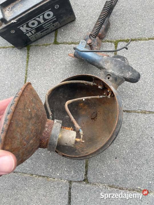 Lampa szperacz Milicja Warszawa PRL Syrena