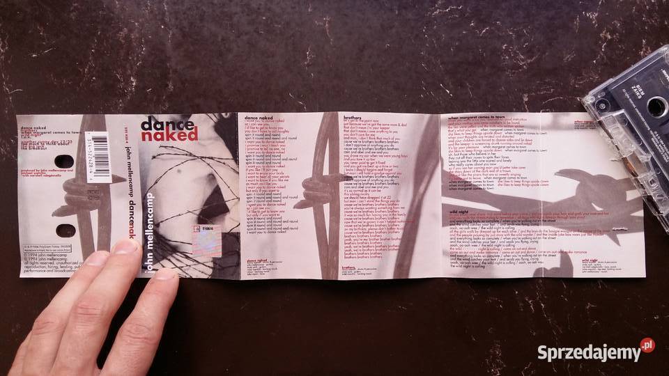 Kaseta John Mellencamp Dance naked Siemiatycze