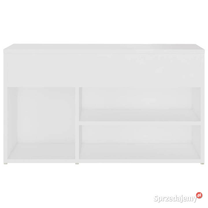 Ławka z miejscem na buty biała 80x30x45 WM808747 mazowieckie Warszawa