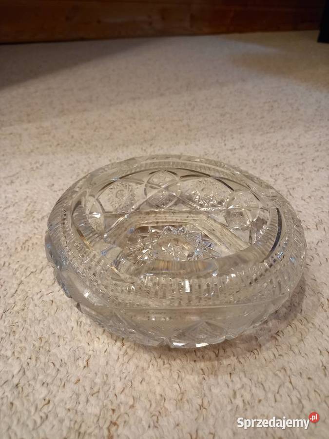 Popielniczka kryształowa z PRL