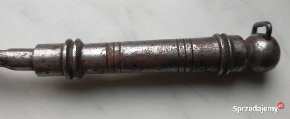 Stary pogrzebacz ręcznie kuty Antyki, Sztuka, Kolekcje