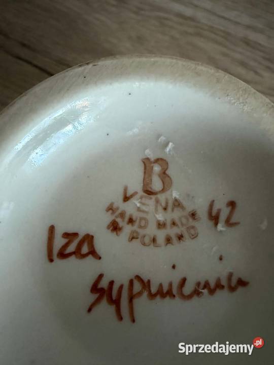 Kubek Bolesławiec unikat prl Przedbórz