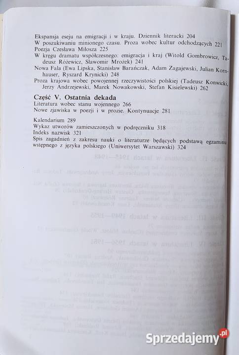 LITERATURA POLSKA 1939 ROKU Tomasz Wroczyński Podręczniki podlaskie