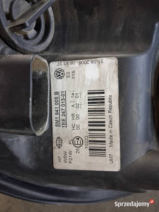 Lampy przód vw golf plus Wadowice
