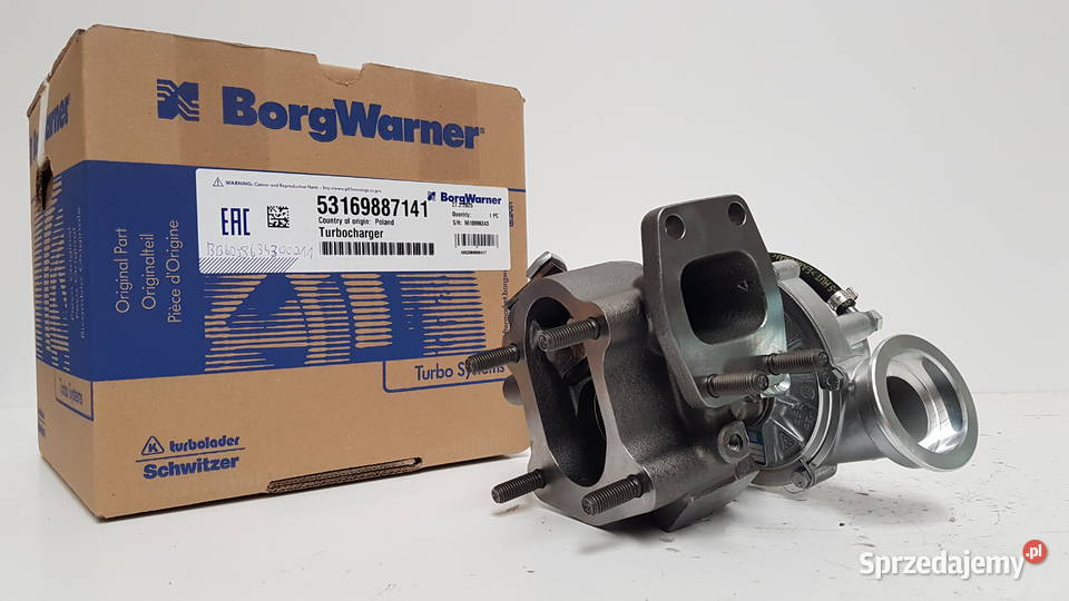 Turbosprężarka BorgWarner KKK 53169707141 Turbosprężarki mazowieckie Siedlce