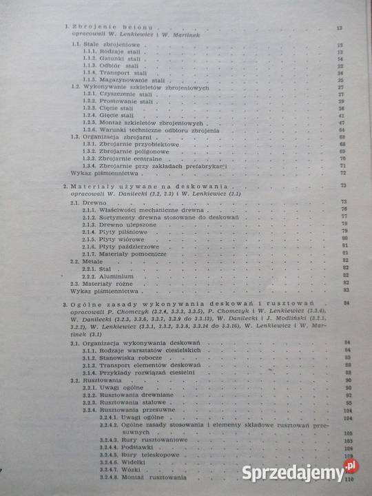 Zbrojenie deskowanie i formy do betonu Książki naukowe i popularnonaukowe Łódź