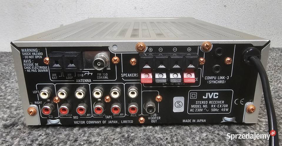 Amplituner JVC RXEX70 RDS wysyłka Kraków