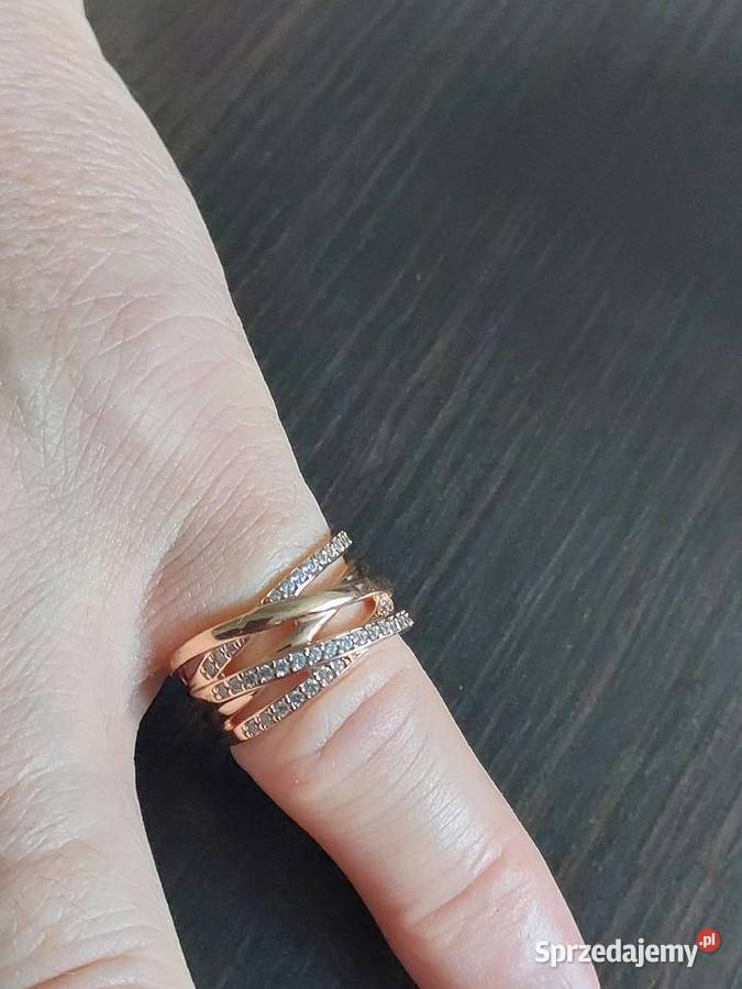 Zlory Pierścionek z zcyrkoniami pandora rozmiar Kościerzyna sprzedam