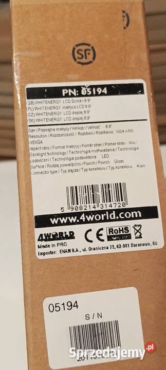 Nowa Matryca 89 LED 40pin N089L6L03 Asus Eee PC Malczyce