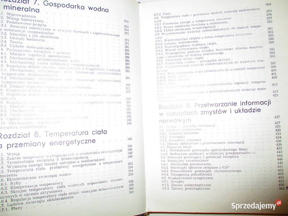 Fizjologia zwierząt MSGordon fizjologia biologia Łódź