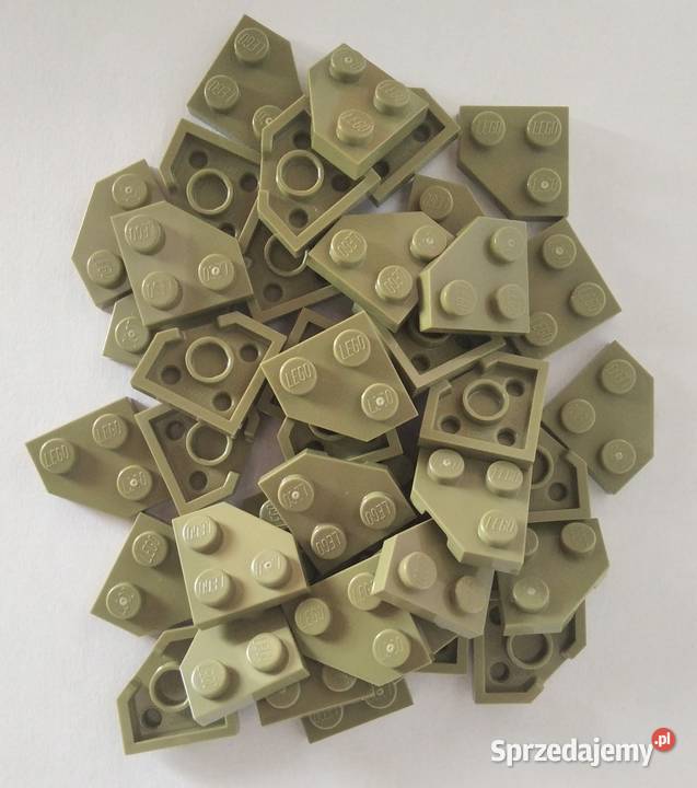 Lego Corner Plate 2x2 Olive Green pakiet 20 Kłaj
