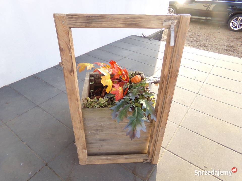 Rama okienna lustro aranżacja wnętrz retro 93x54 Ełk