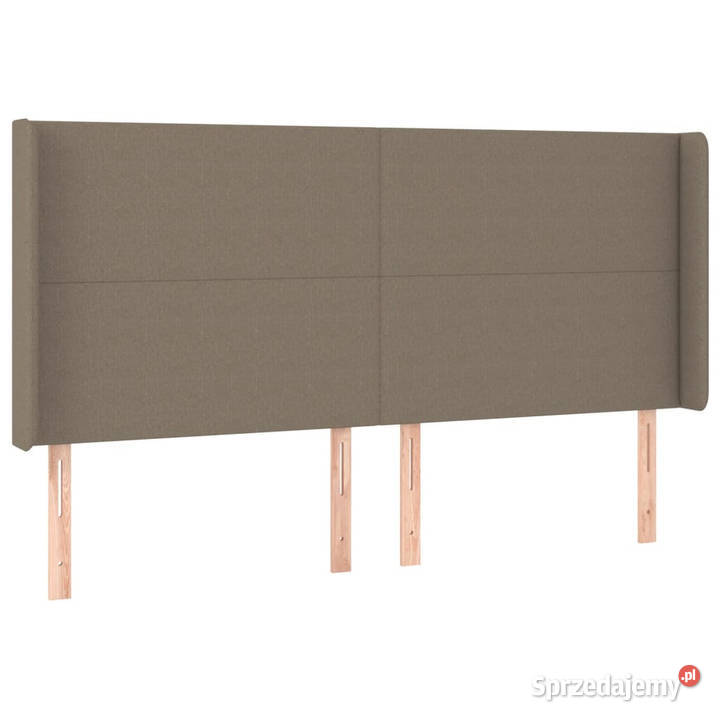 Zagłówek uszak kolor taupe 163x16x118128 tkanina Warszawa