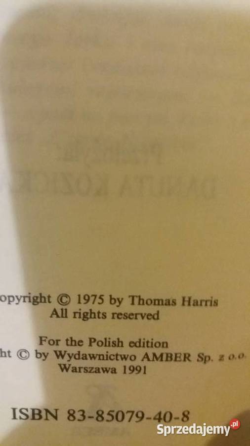 Czarna niedziela Harris książki antykwariaty