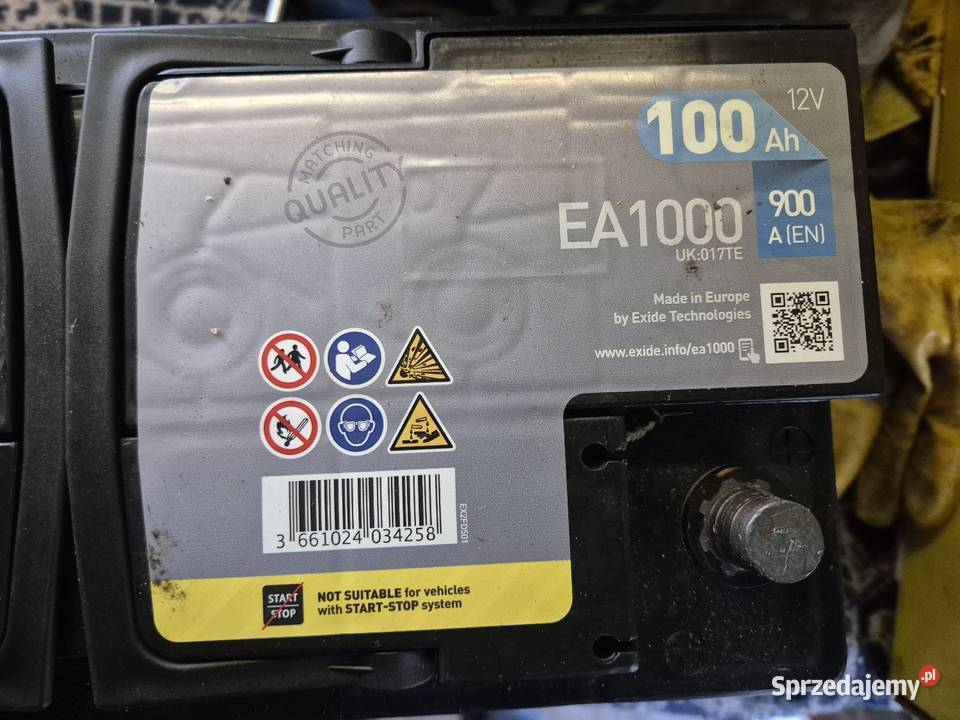 Akumulator Exide 100Ah 900A Chełm