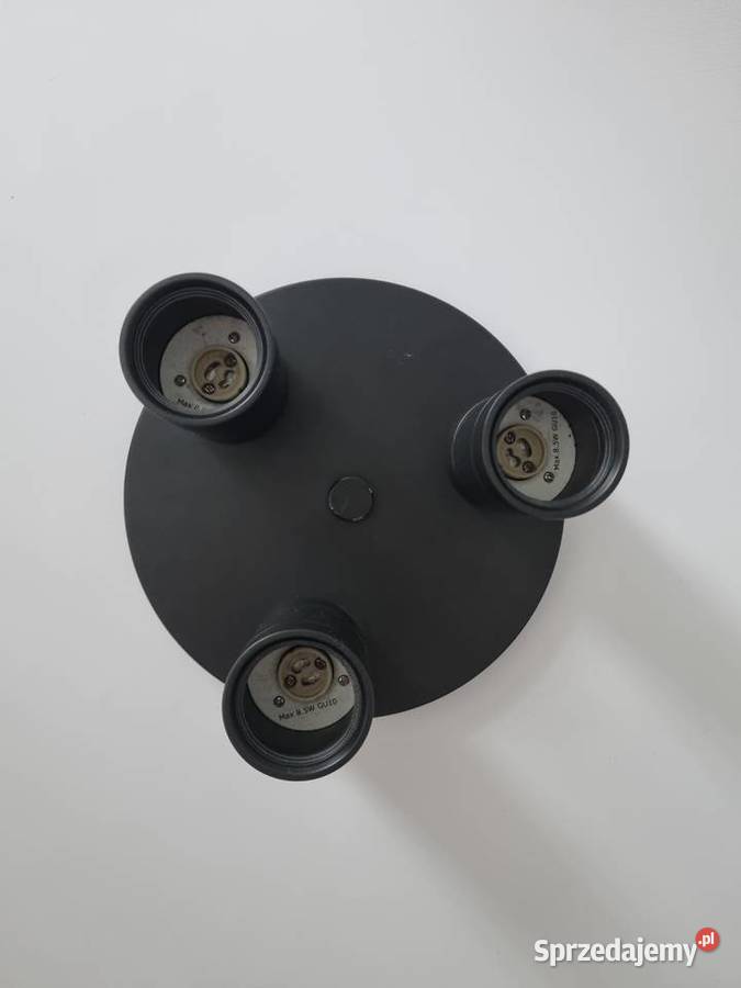 Lampa sufitowa IKEA NYMNE czarna 3 reflektory Płock