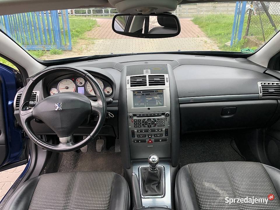 Peugeot 407 XENON 20d 136 Panorama Półskóry Samochody osobowe Łódź sprzedam