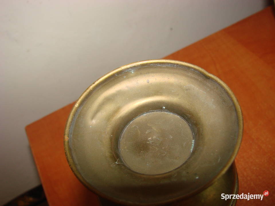 stary mosiężny wazonik pomorskie