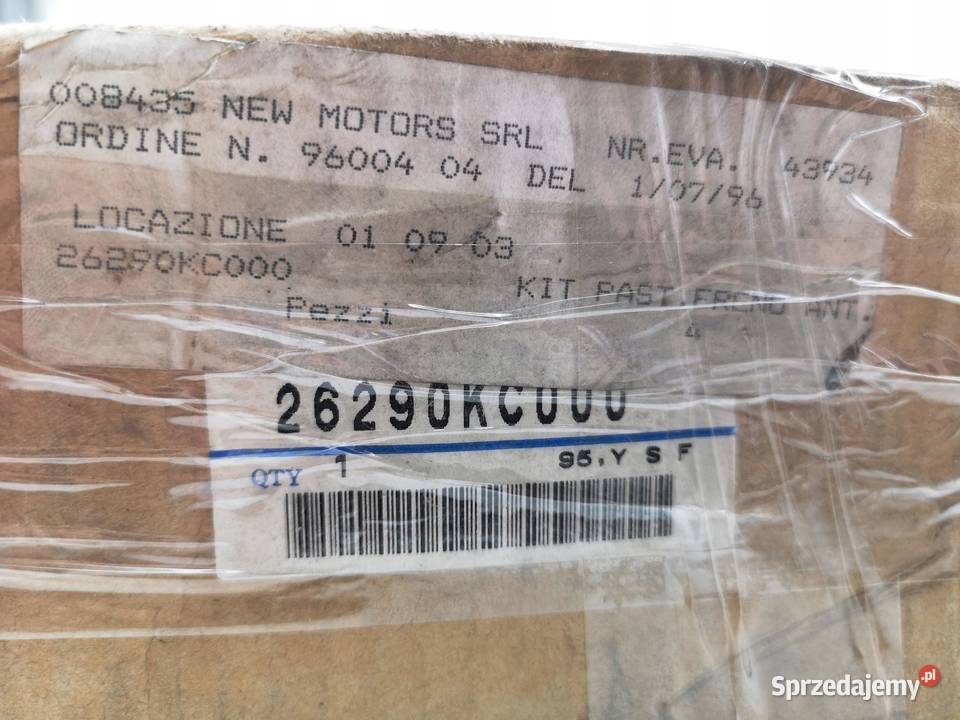 KLOCKI HAMULCOWE PRZÓD SUBARU VIVO 9295 ORYGINAŁ