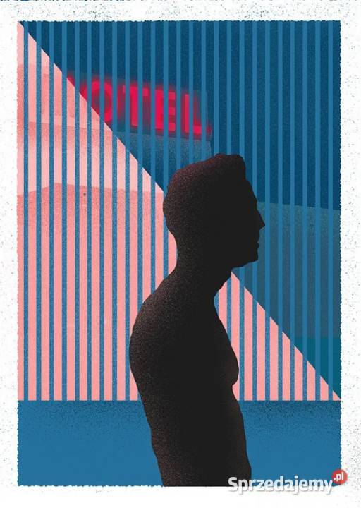 Plakat mężczyzna sylwetka geometryczny 50x70 Kraków