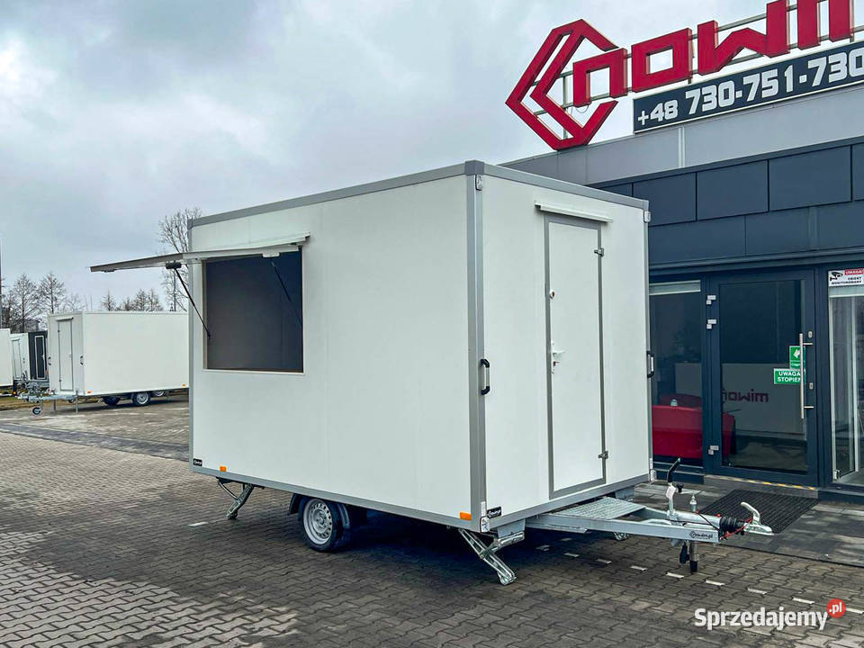 Budka gastronomiczna przyczepa gofry naleśniki pełny VAT Kotlin