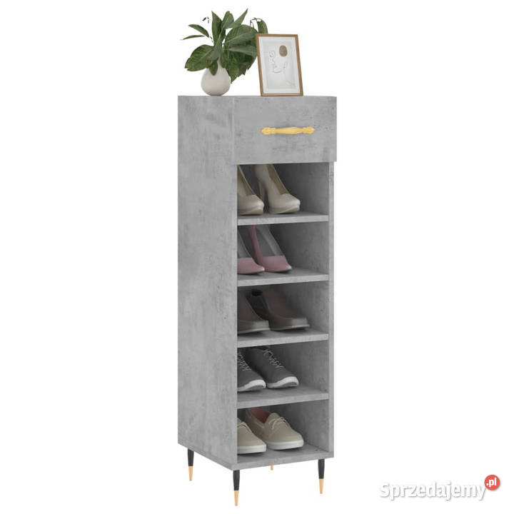 Szafka na buty szarość betonu 30x35x105 WM829656 Warszawa sprzedam