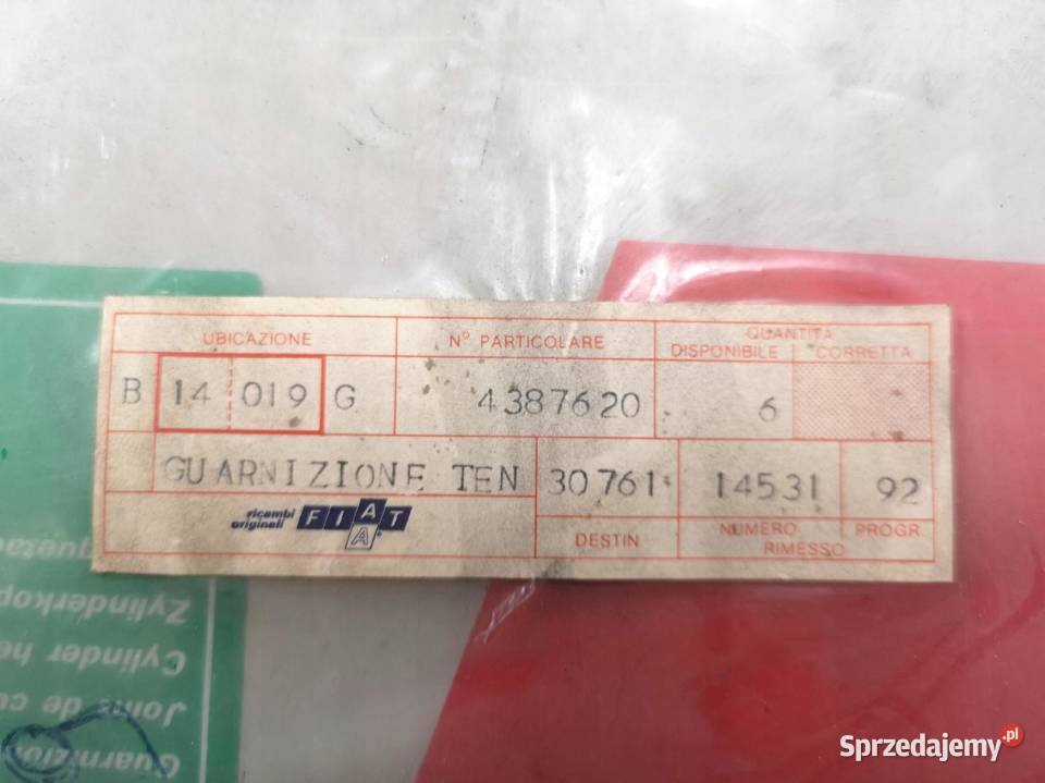 USZCZELKA GŁOWICY FIAT 131 13 ORYGINAŁ ASO osobowe
