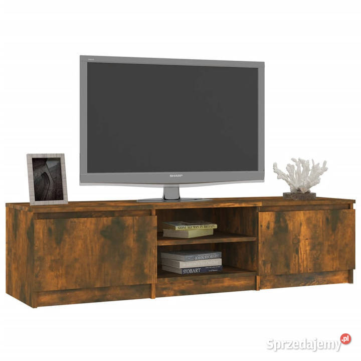 Szafka pod TV przydymiony dąb 140x40x355 mazowieckie Warszawa